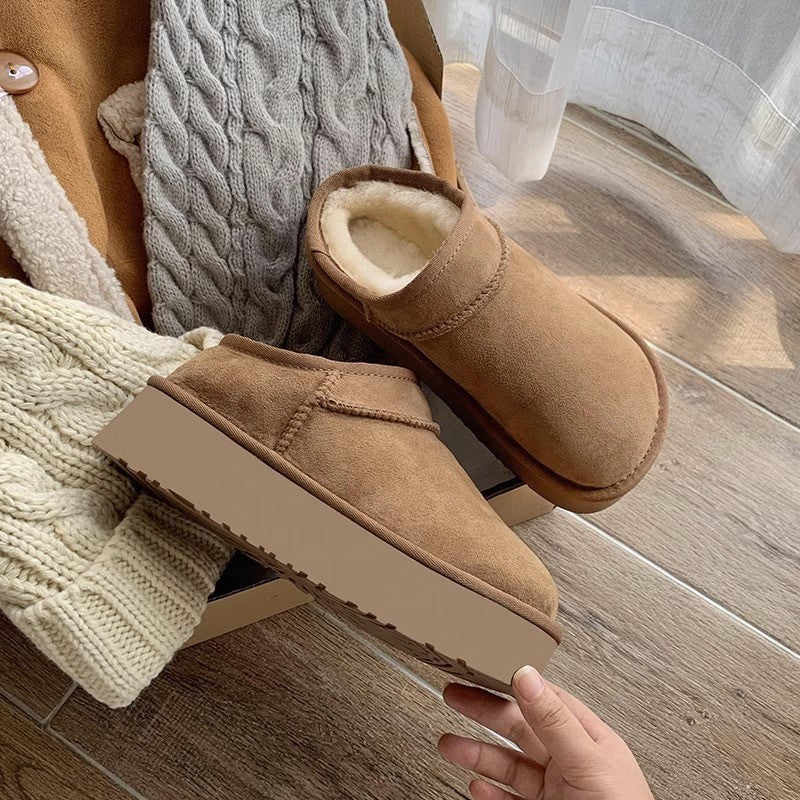 Arden & Co Women's Cozy Suede Fuzzy Boots