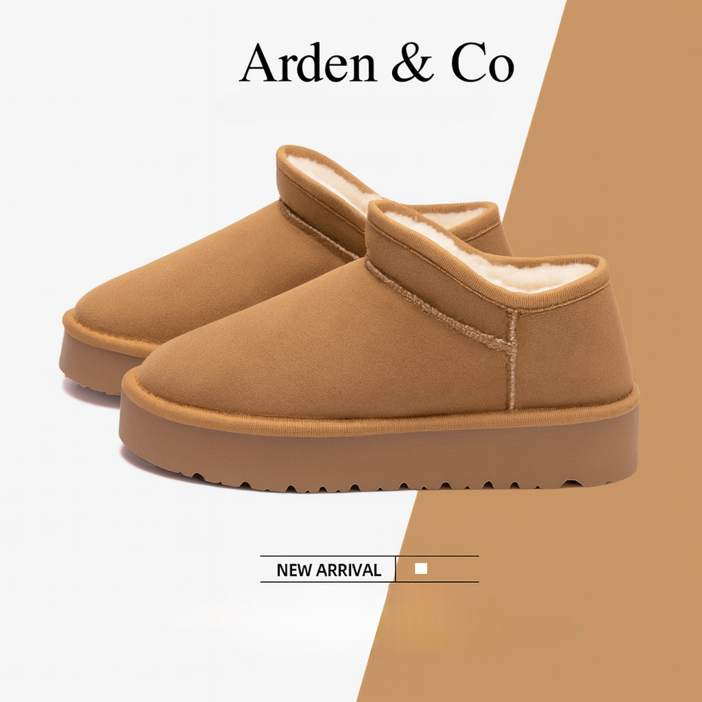 Arden & Co Women's Cozy Suede Fuzzy Boots