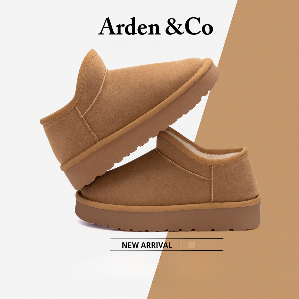 Arden & Co Women's Cozy Suede Fuzzy Boots