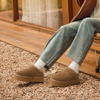 Arden & Co Women's Cozy Suede Fuzzy Boots